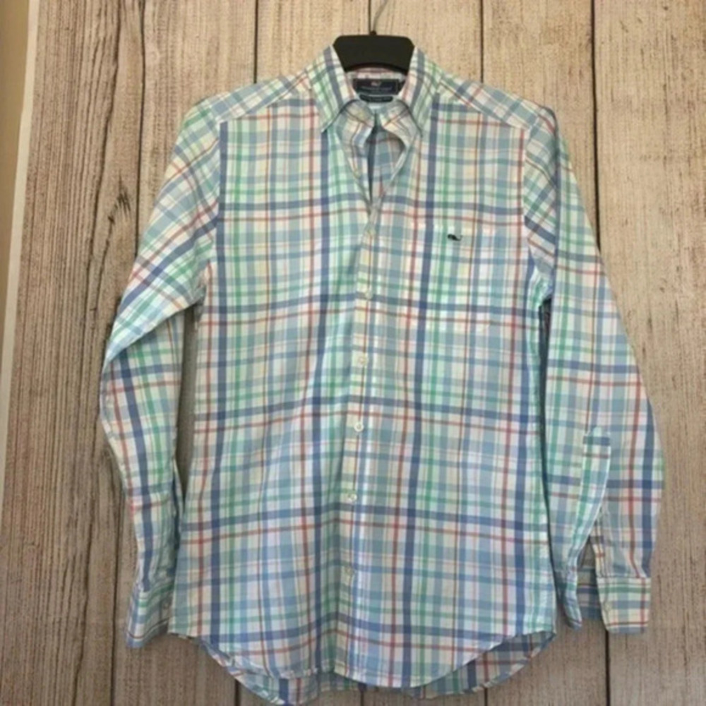 Vineyard Vines Mens Slim Fit Tucker Button Down Shirt size Small